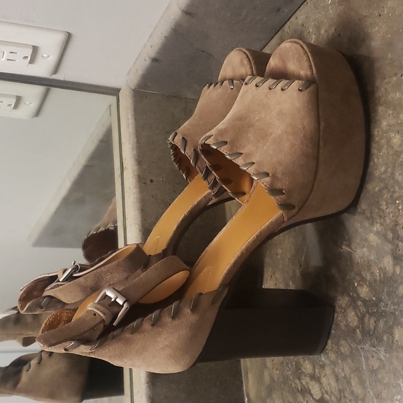 See by Chloé Platform Heels in Taupe - Picture 8 of 10